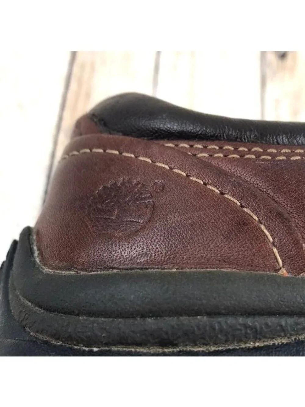 Timberland Brown Leather Slip-on Brown Toddler Size 8